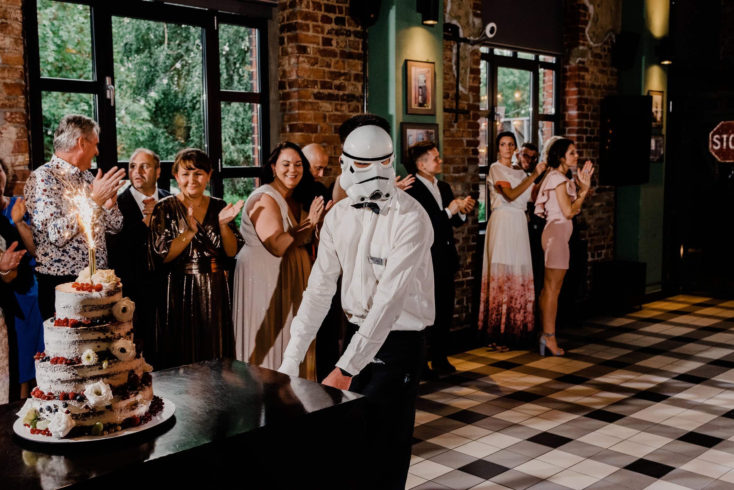 wesele z motywem Star Wars